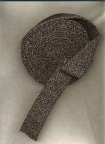 Sort-grå meleret 4cm tubestrik 1m